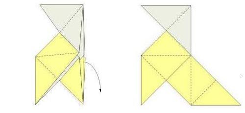 Pajarita de papel. Origami