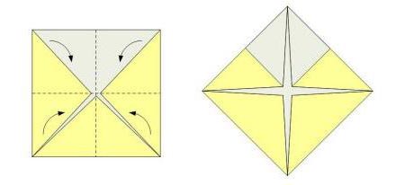 Pajarita de papel. Origami