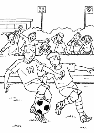 Dibujos para colorear de deportes: fútbol