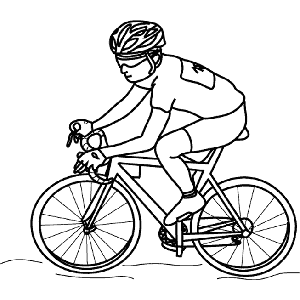 Dibujos infantiles de deportes: ciclismo