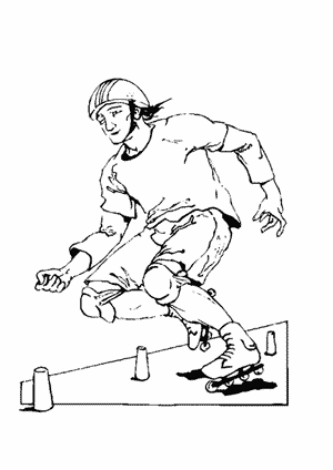 Dibujos infantiles de deportes: patines