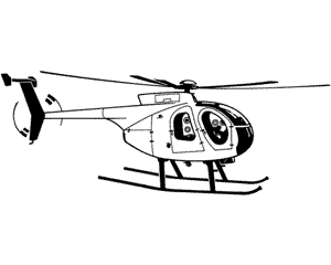 Dibujos infantiles de transportes: helicóptero