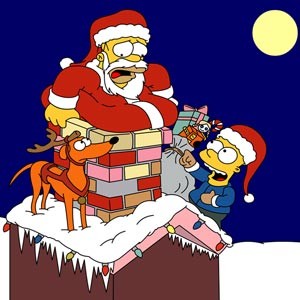 Dibujos de navidad de los Simpsons