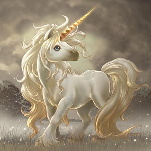 Imágenes de fantasía: unicornio