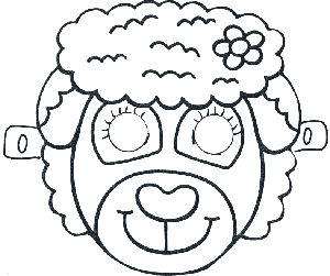 Máscaras de animales: oveja