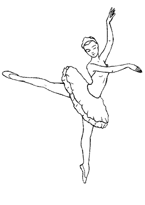 Dibujos para colorear de deportes: danza