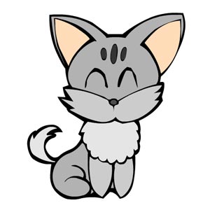 Dibujos infantiles de animales: gato