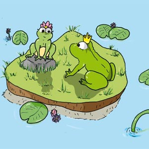 Imágenes infantiles de animales: ranas