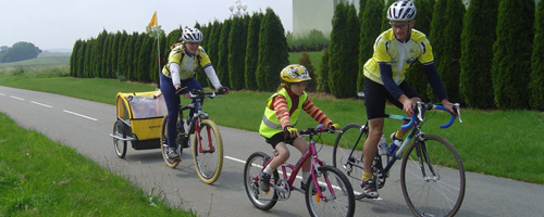 Salir en bicicleta en familia